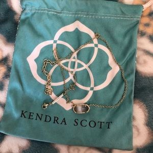 Kendra Scott Elisa Necklace in slate grey